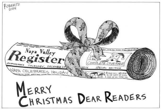 Editorial Cartoon for Dec. 25, 2014